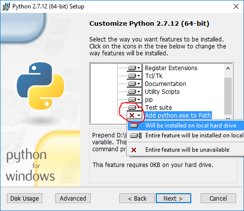 python install